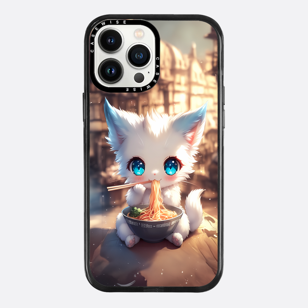 Weißes Baby Ramen Kitten - Hülle