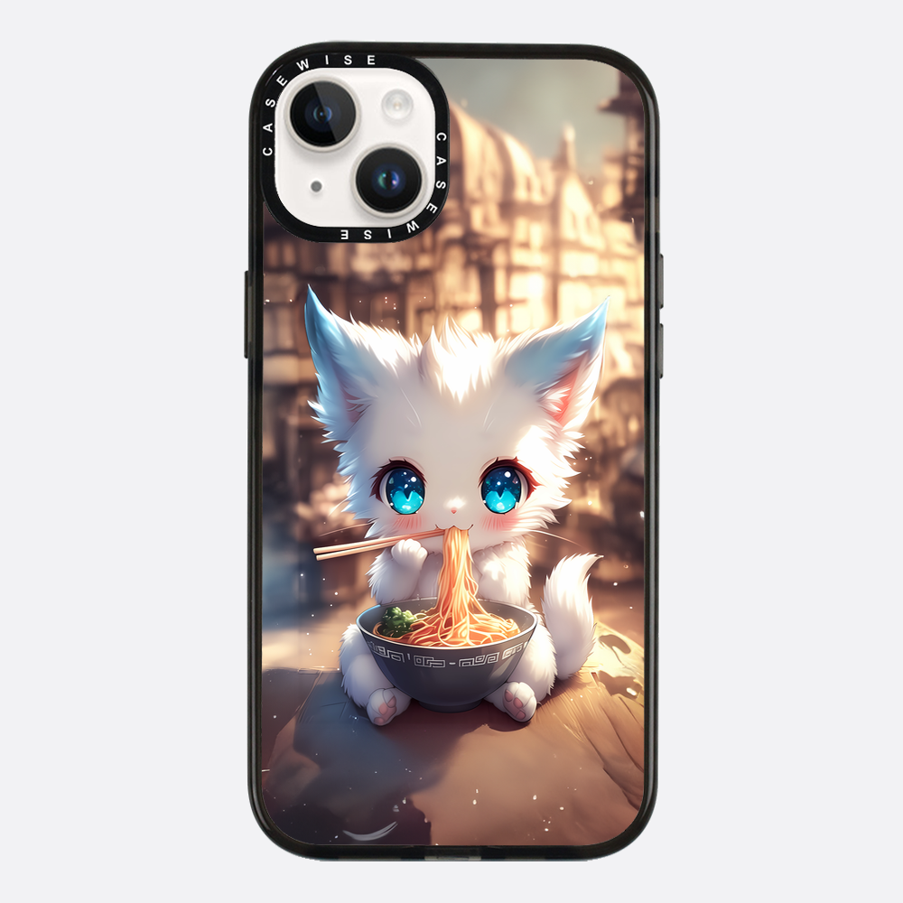 Weißes Baby Ramen Kitten - Hülle