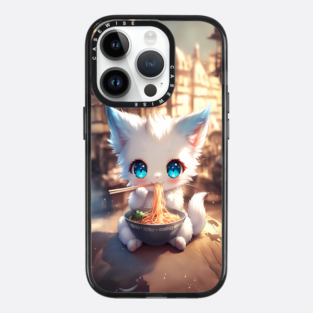 Weißes Baby Ramen Kitten - Hülle