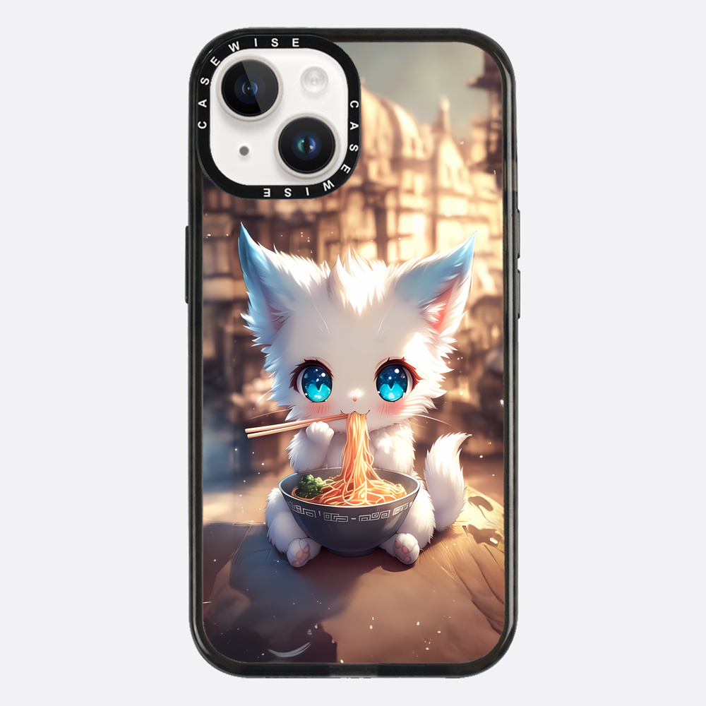 Weißes Baby Ramen Kitten - Hülle
