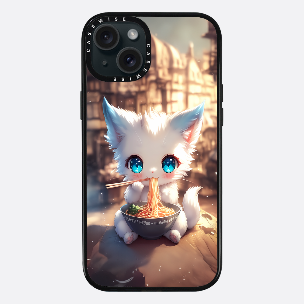 Weißes Baby Ramen Kitten - Hülle