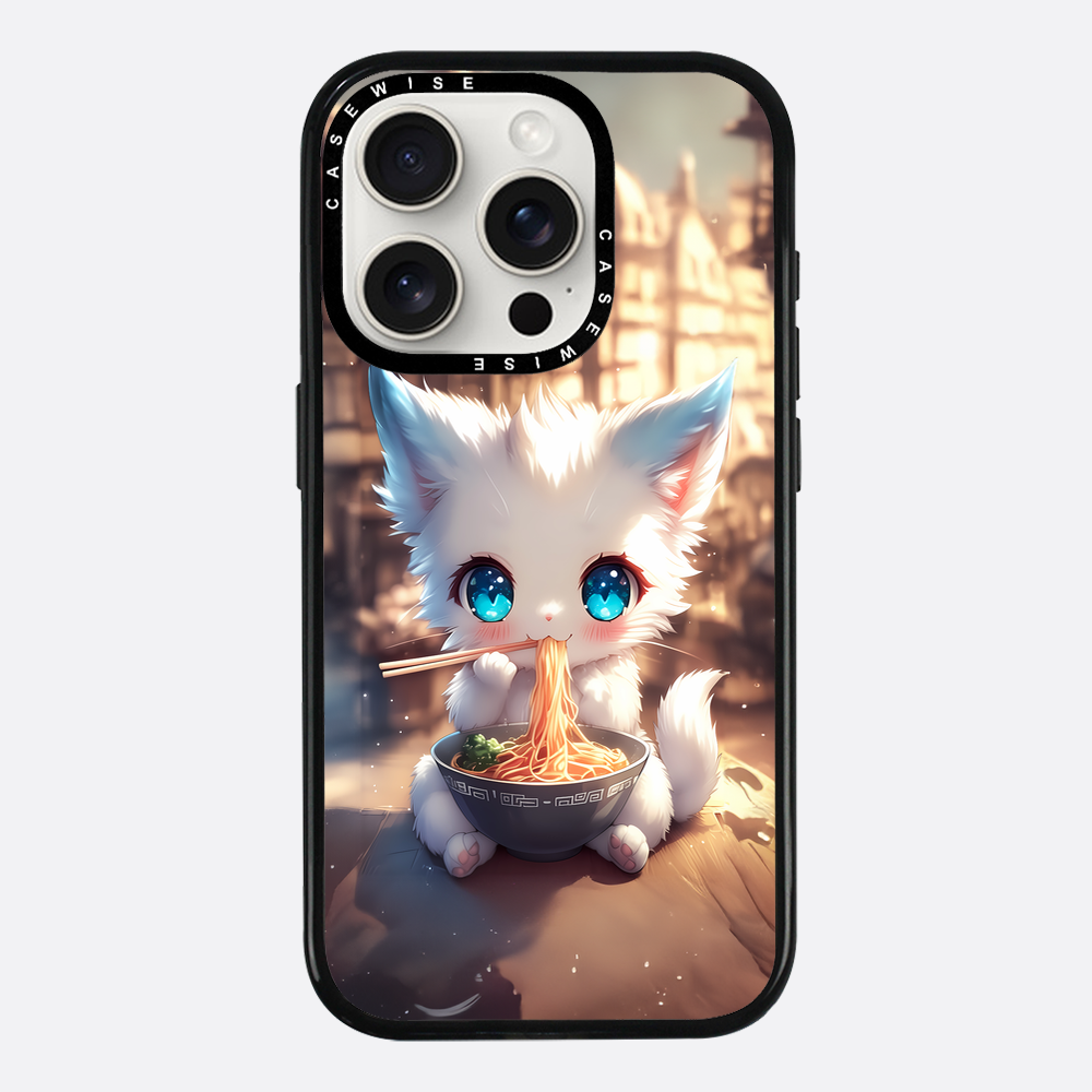 Weißes Baby Ramen Kitten - Hülle