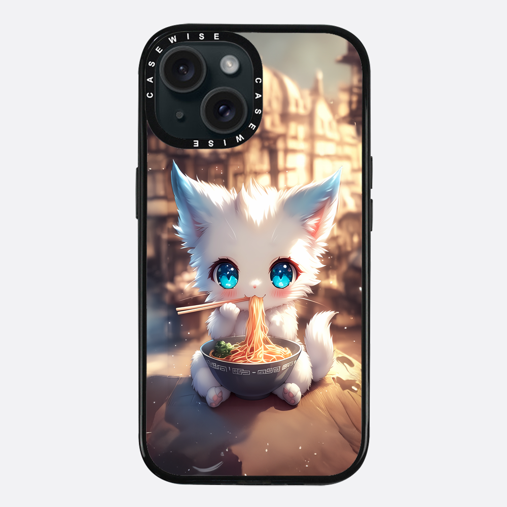 Weißes Baby Ramen Kitten - Hülle