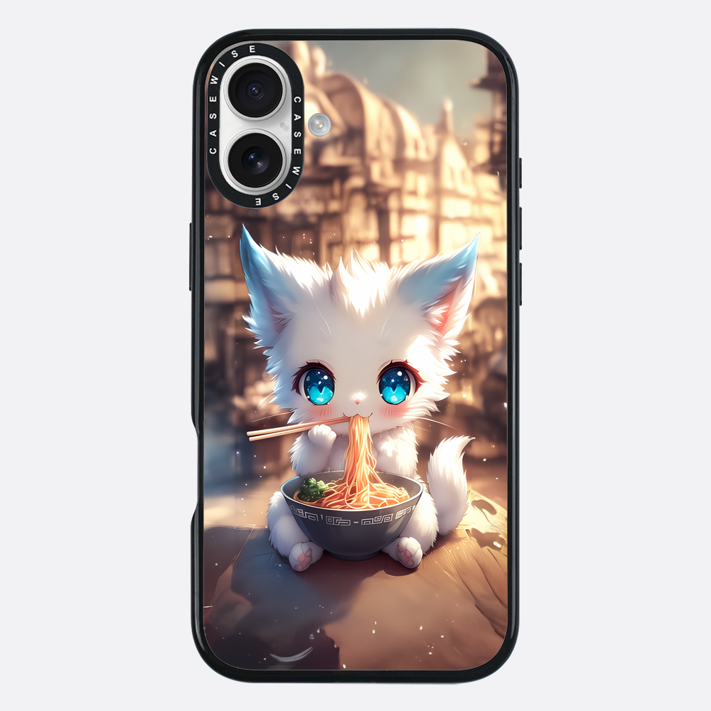 Weißes Baby Ramen Kitten - Hülle