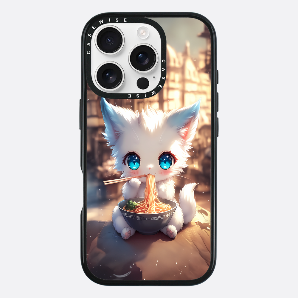 Weißes Baby Ramen Kitten - Hülle