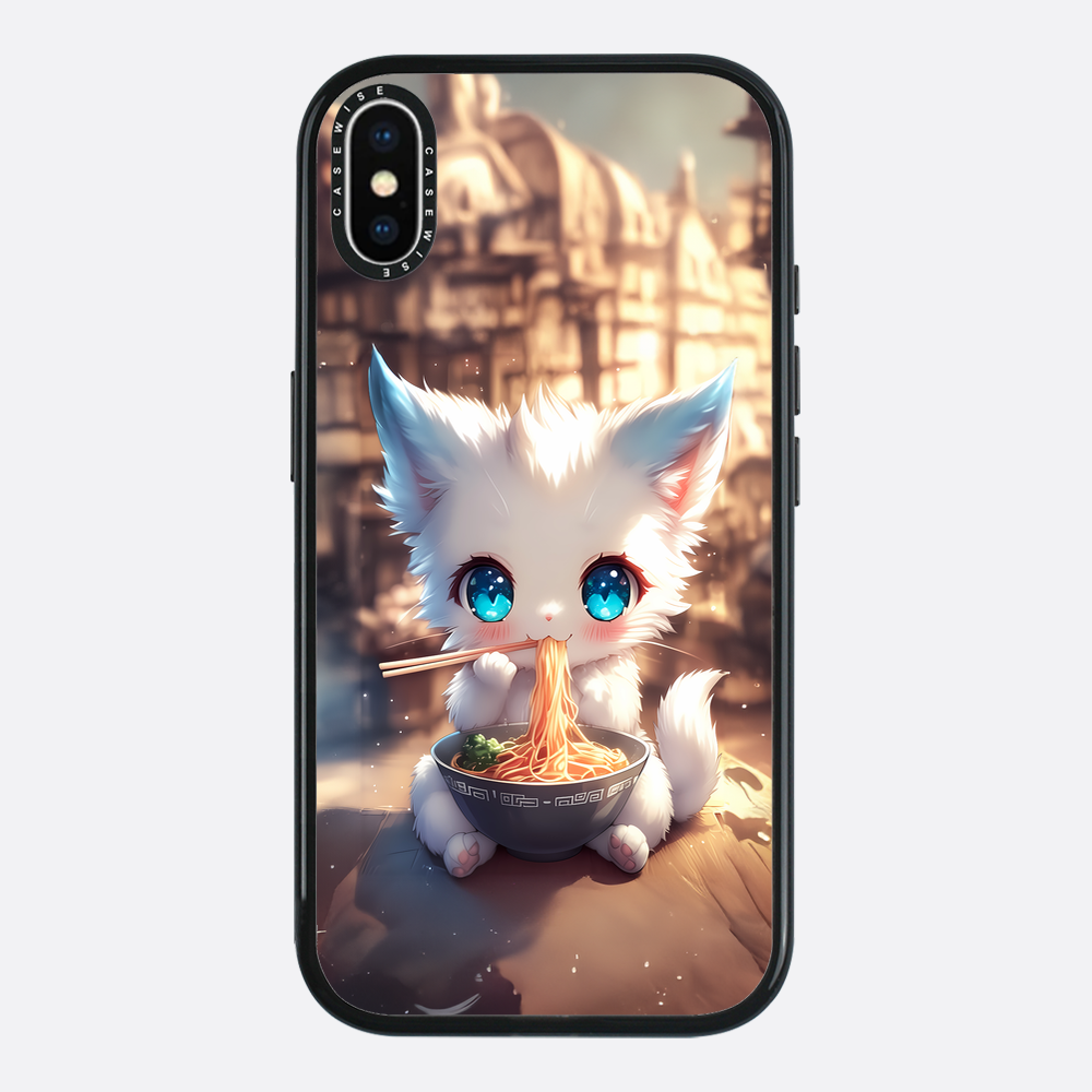 Weißes Baby Ramen Kitten - Hülle
