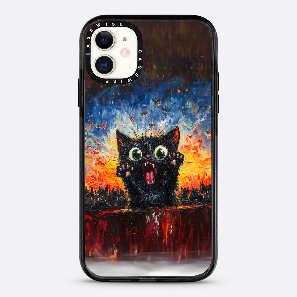 Verängstigte Katze - Hülle
