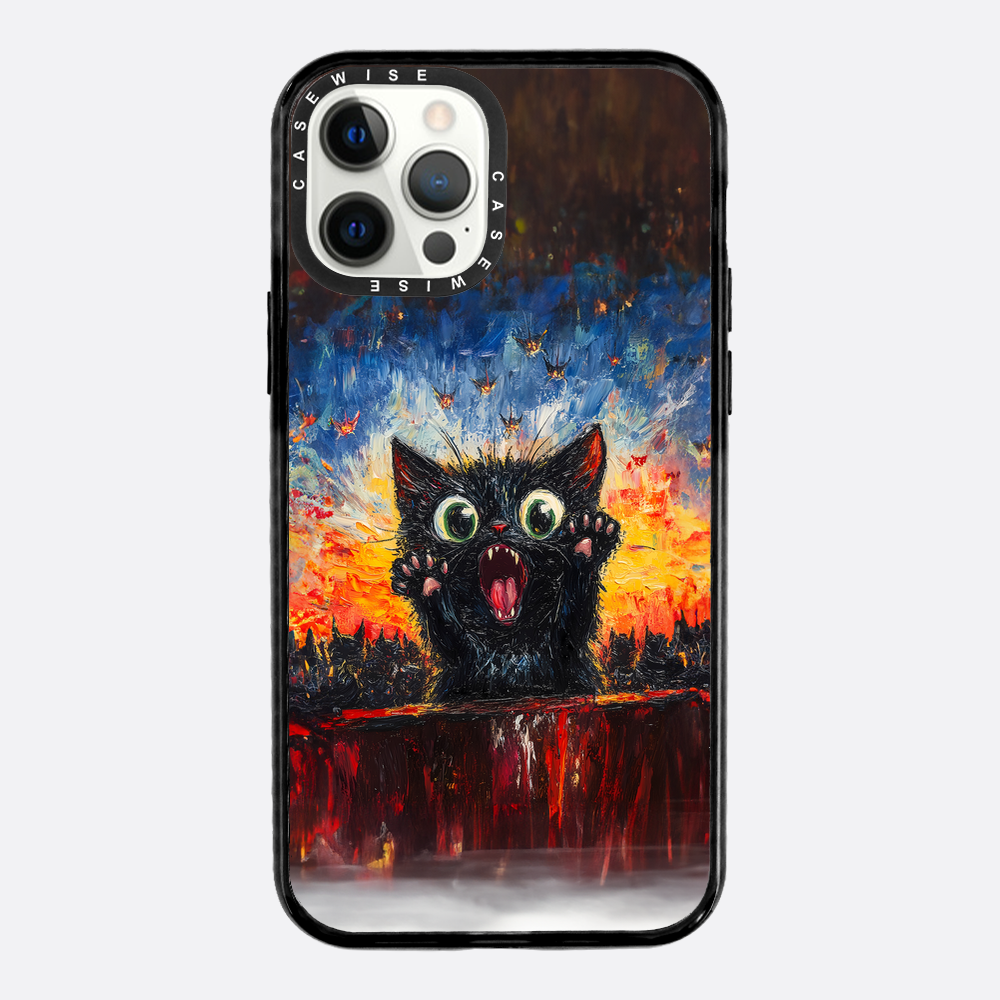 Verängstigte Katze - Hülle