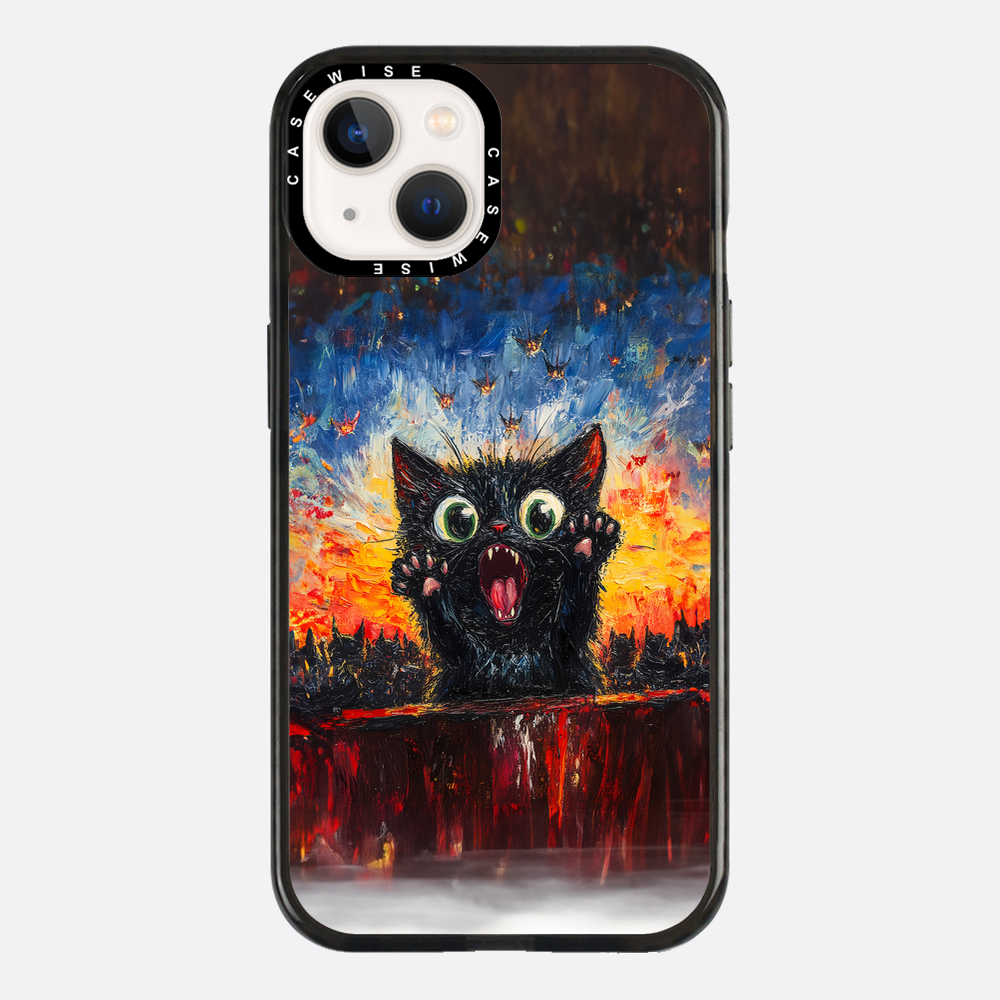 Verängstigte Katze - Hülle