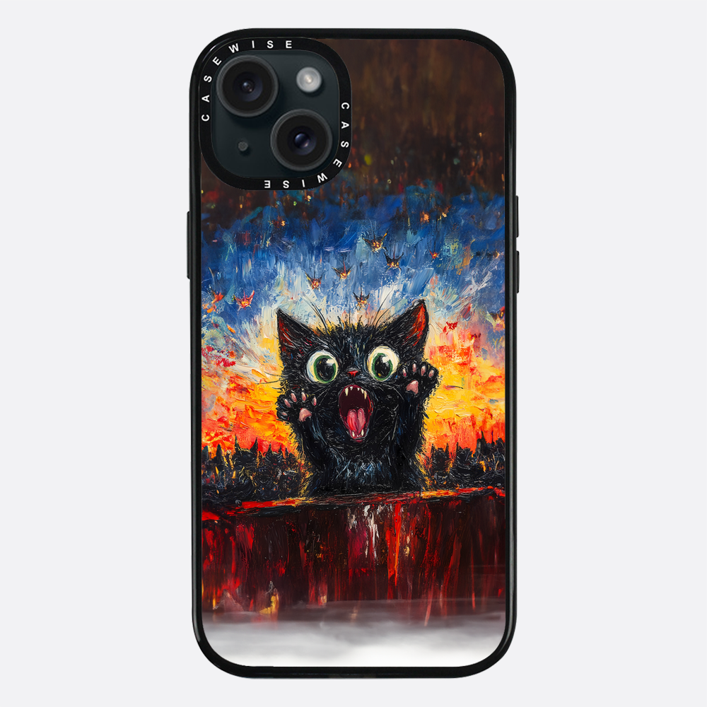 Verängstigte Katze - Hülle