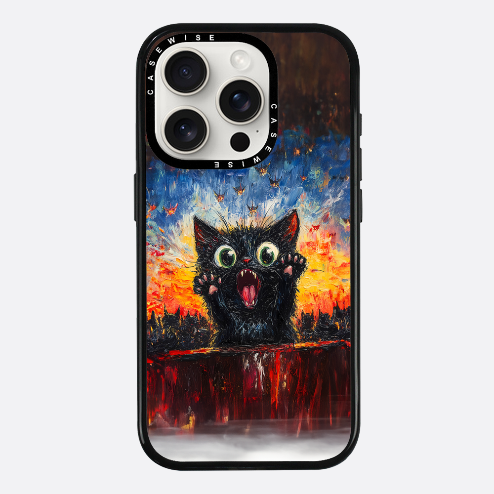 Verängstigte Katze - Hülle