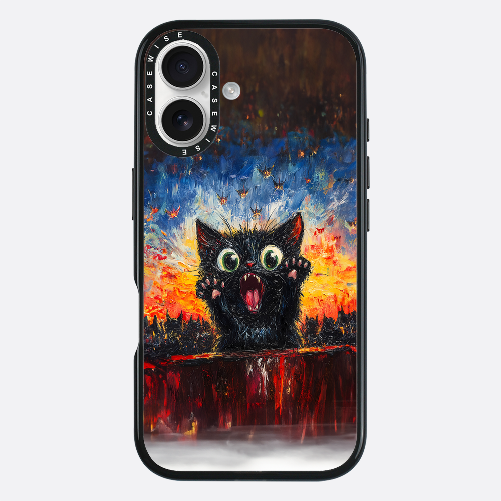 Verängstigte Katze - Hülle