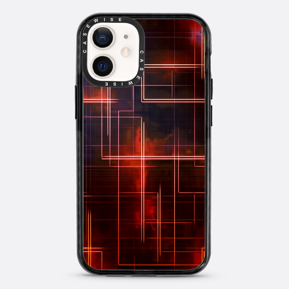 Digitale Linien orange - Hülle