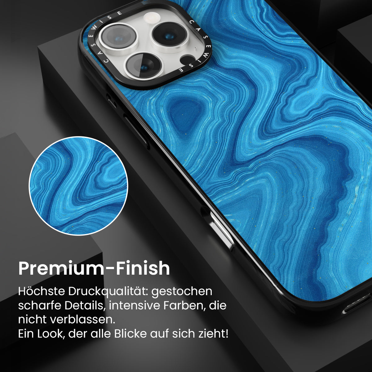 Blaue Achattextur 07 - Hülle