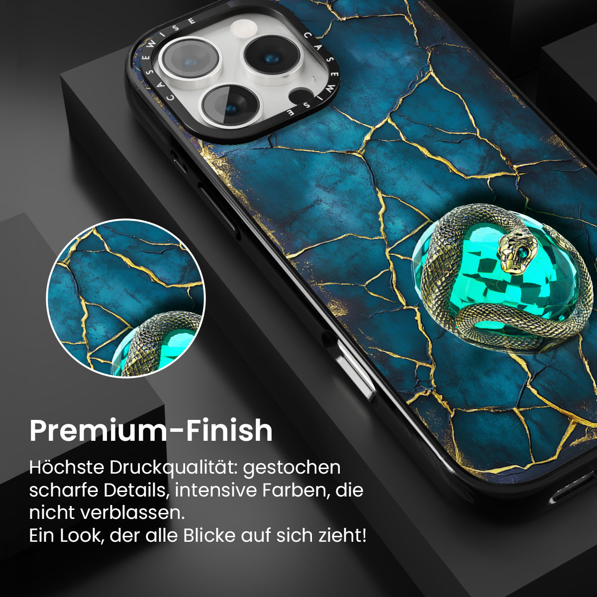Smaragd Goldene Schlange - Hülle