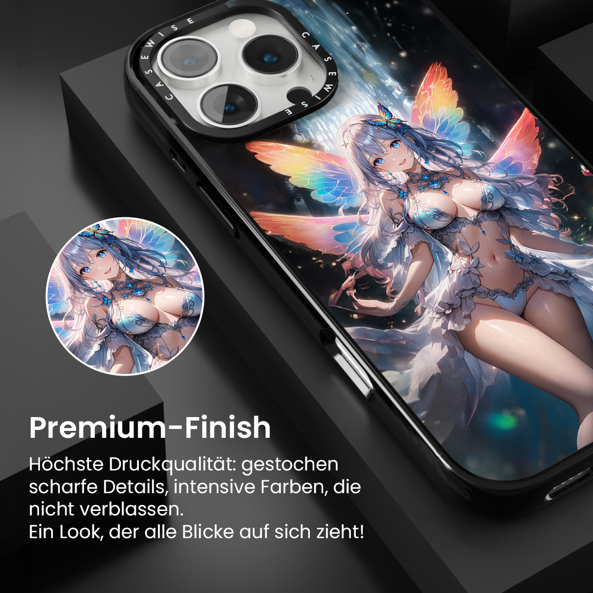Schmetterling Anime Manga Mädchen - Hülle