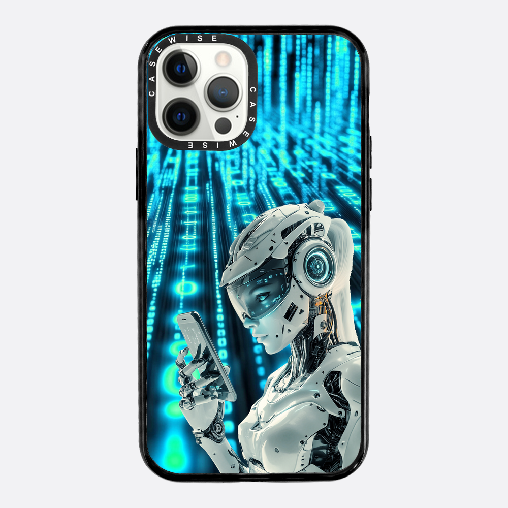 Digitales weibliches Roboter Telefon - Hülle