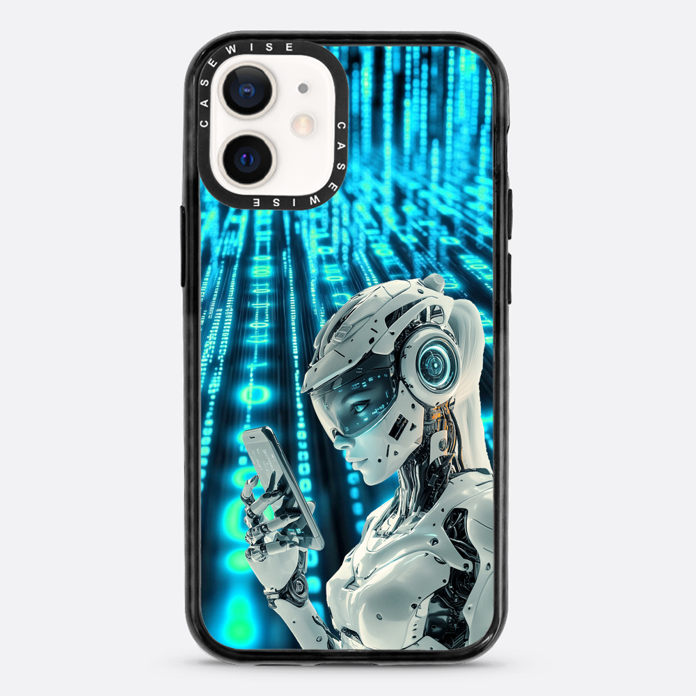Digitales weibliches Roboter Telefon - Hülle