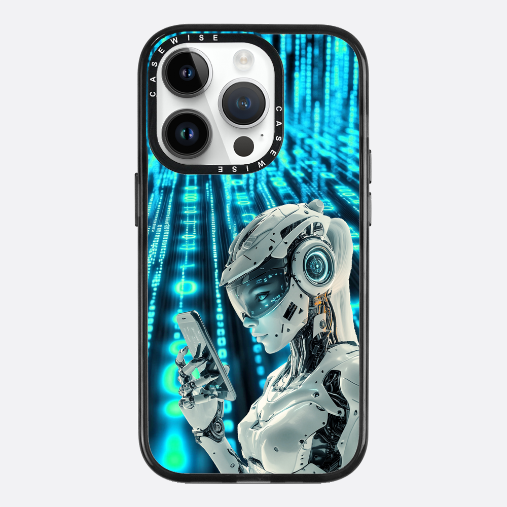 Digitales weibliches Roboter Telefon - Hülle