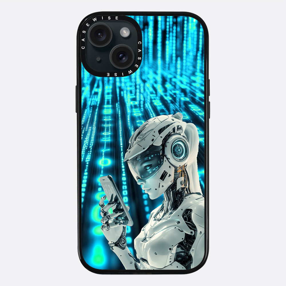 Digitales weibliches Roboter Telefon - Hülle