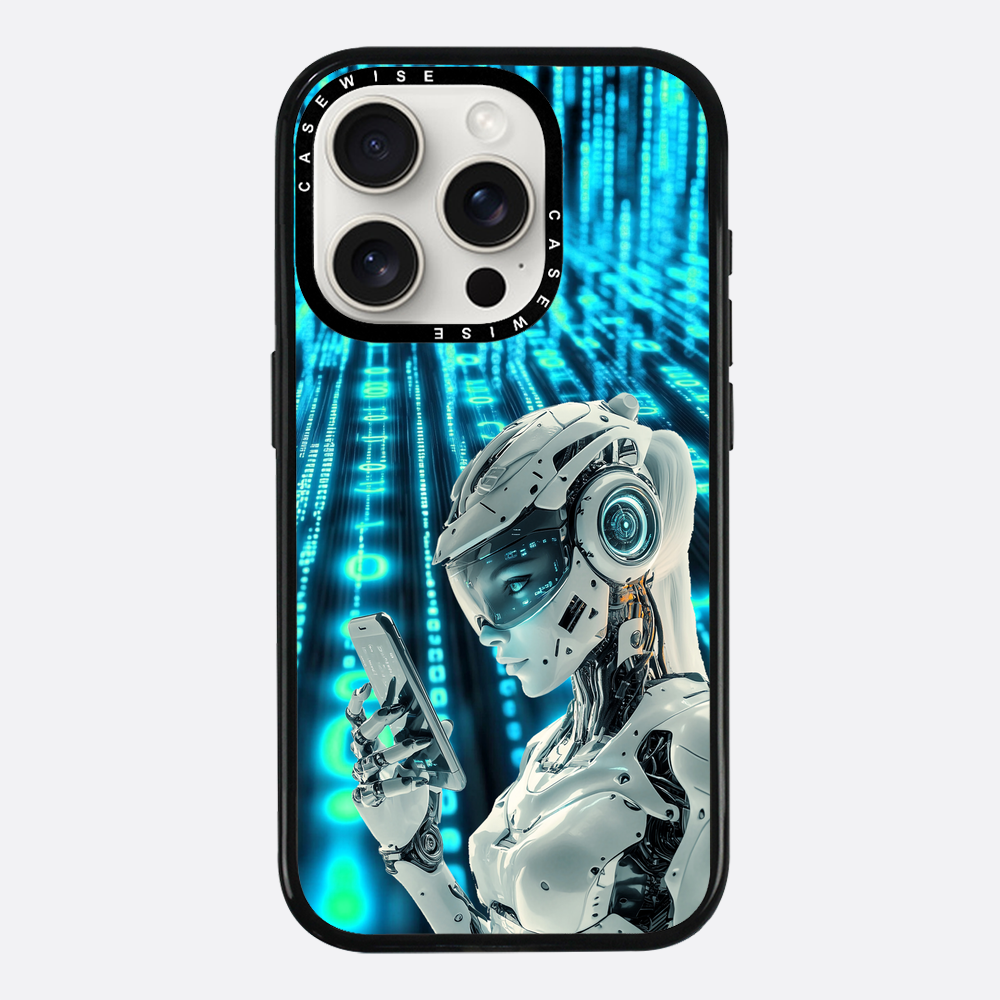 Digitales weibliches Roboter Telefon - Hülle