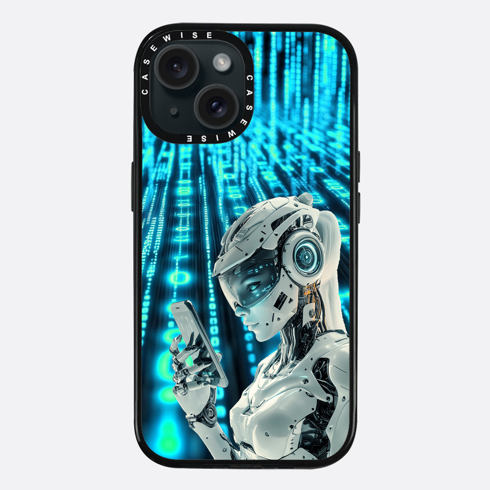 Digitales weibliches Roboter Telefon - Hülle