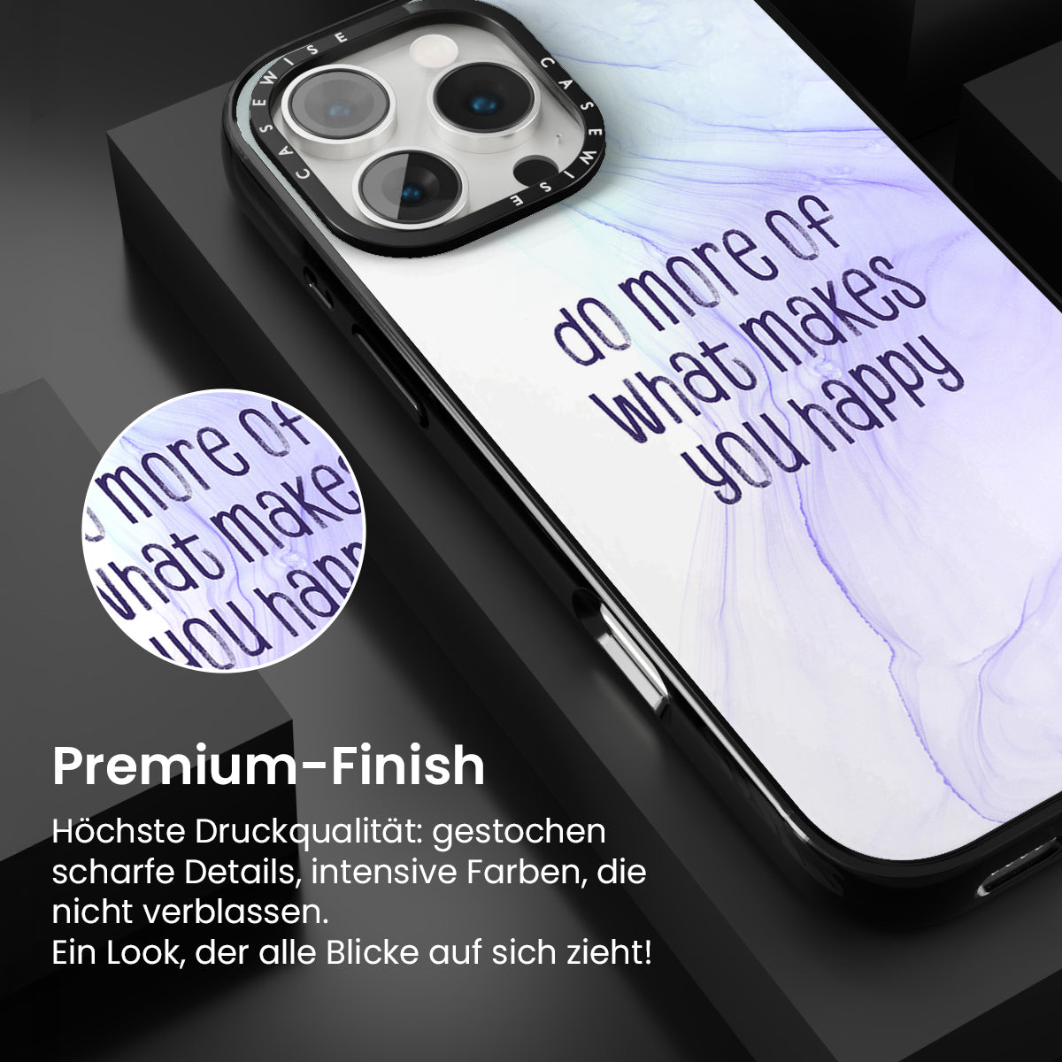 Mach mehr von dem, was dich glücklich macht |Schwimmende Farben - Hülle