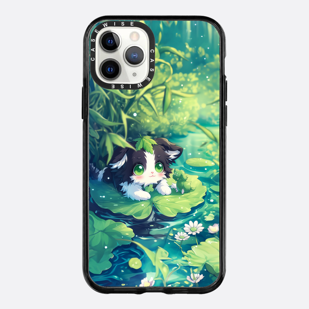 Cannabiskatze am Teich - Hülle