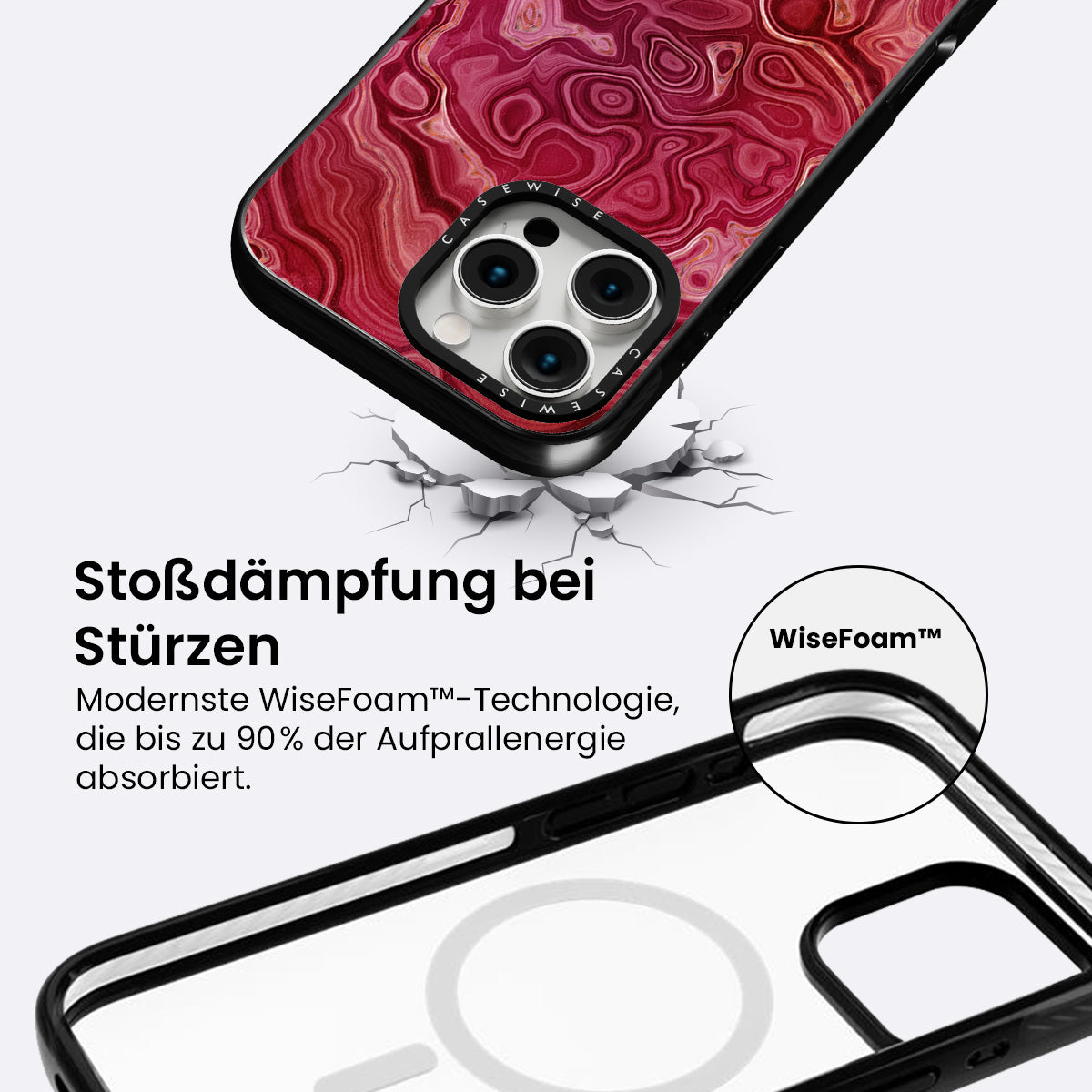 Rote Achattextur 07 - Hülle