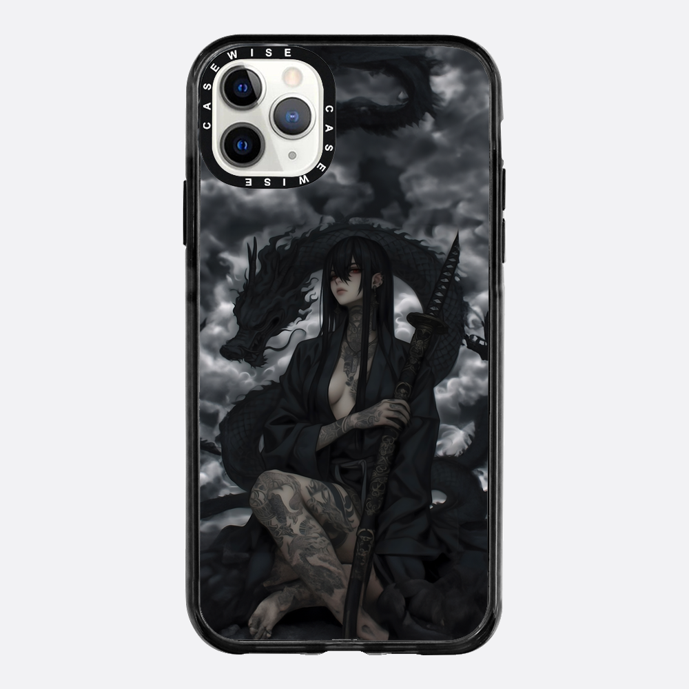 Gothic Black Inked Shadow Girl - Hülle