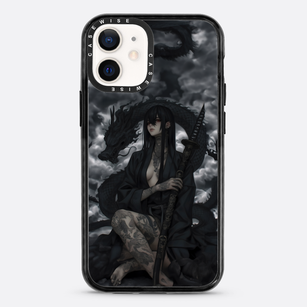 Gothic Black Inked Shadow Girl - Hülle