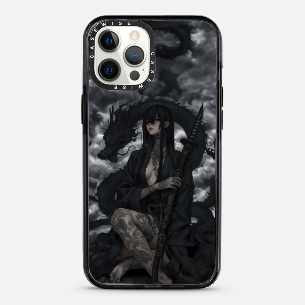 Gothic Black Inked Shadow Girl - Hülle