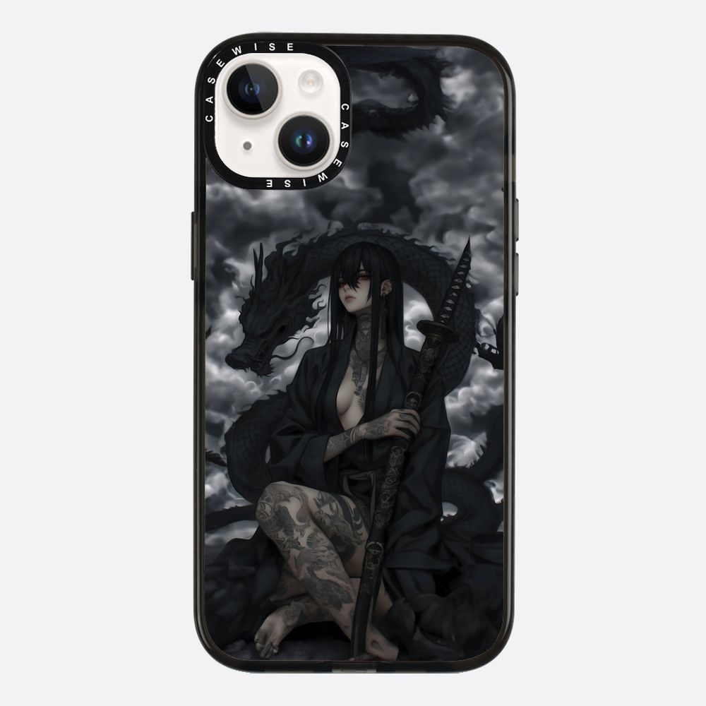 Gothic Black Inked Shadow Girl - Hülle