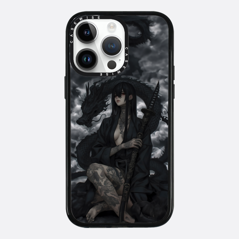 Gothic Black Inked Shadow Girl - Hülle