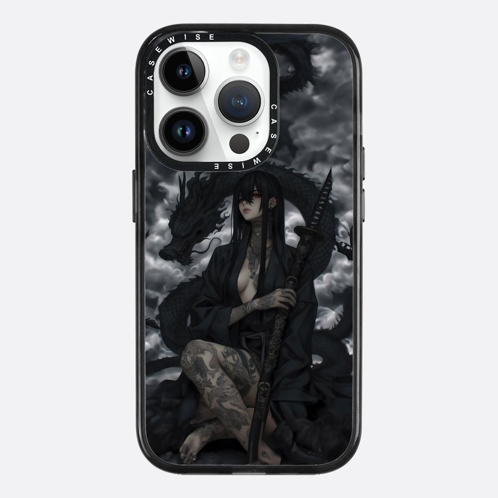 Gothic Black Inked Shadow Girl - Hülle