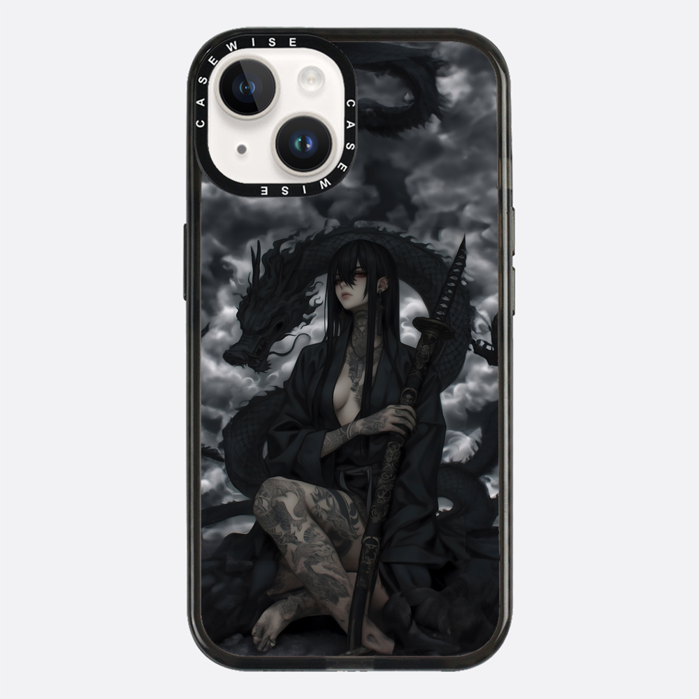 Gothic Black Inked Shadow Girl - Hülle