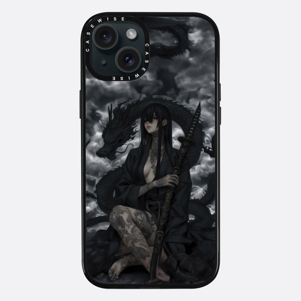 Gothic Black Inked Shadow Girl - Hülle