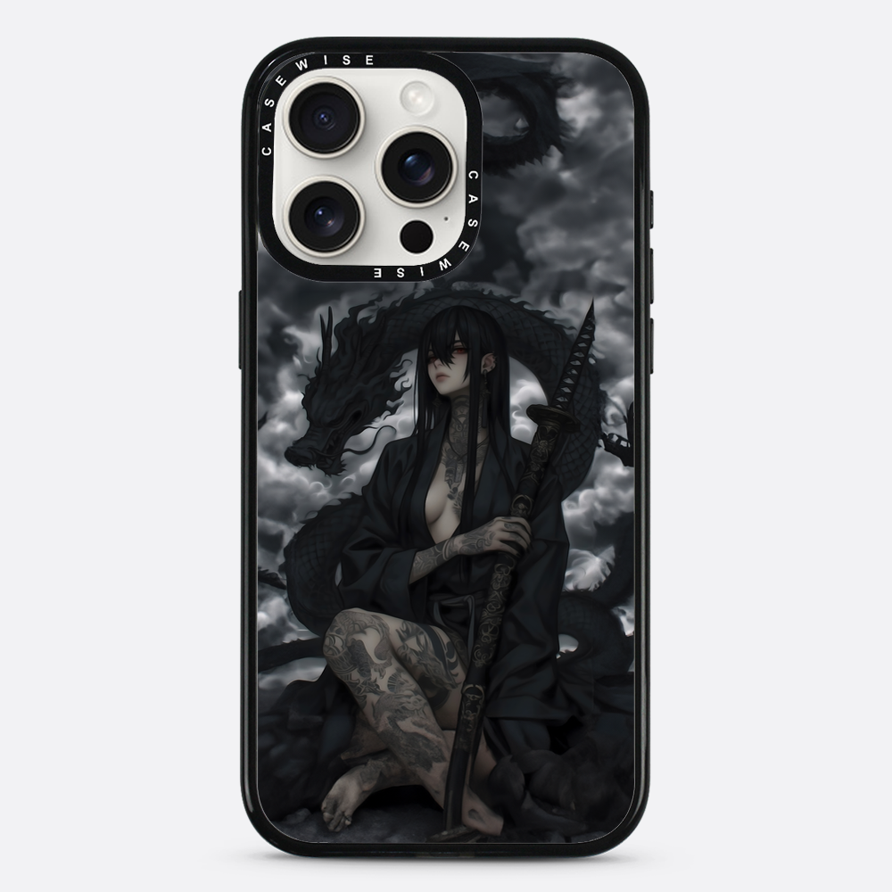 Gothic Black Inked Shadow Girl - Hülle