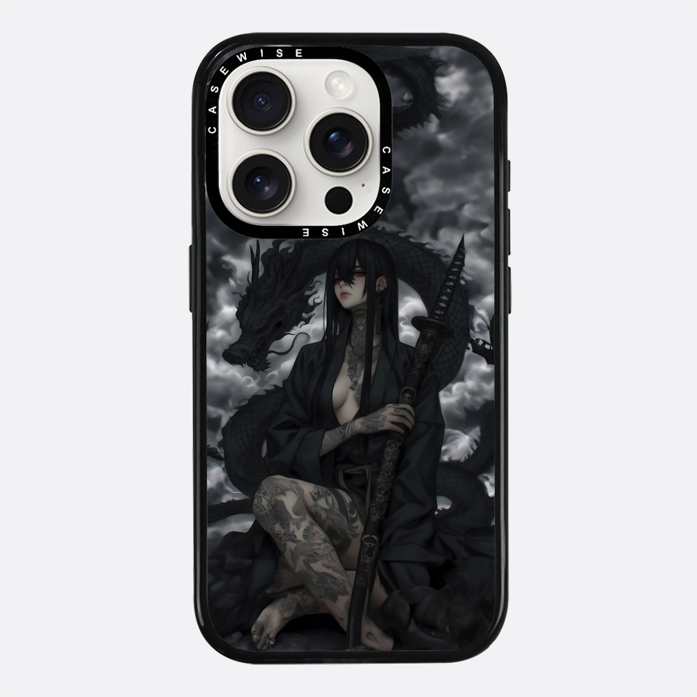 Gothic Black Inked Shadow Girl - Hülle