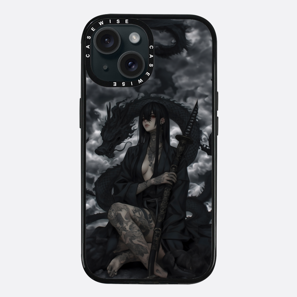 Gothic Black Inked Shadow Girl - Hülle