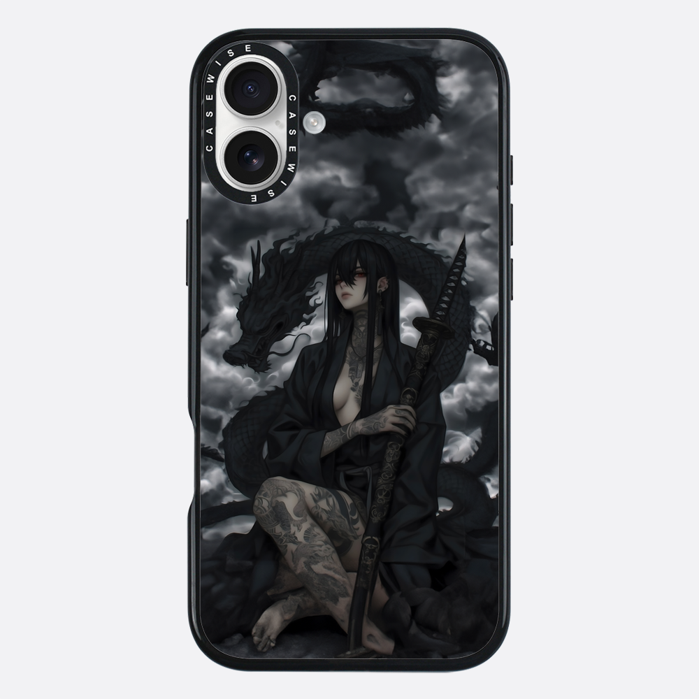 Gothic Black Inked Shadow Girl - Hülle