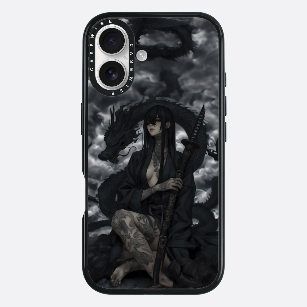 Gothic Black Inked Shadow Girl - Hülle