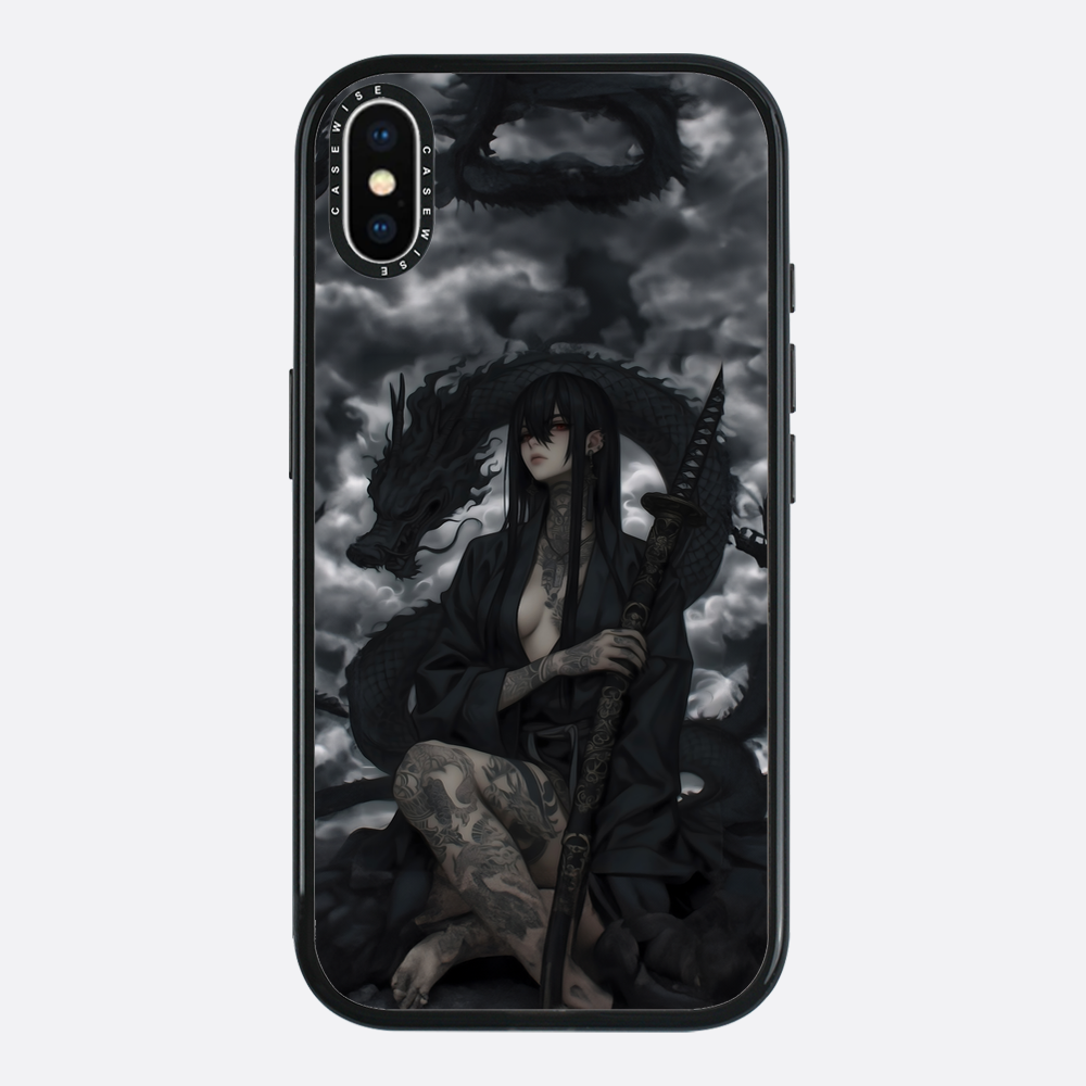 Gothic Black Inked Shadow Girl - Hülle