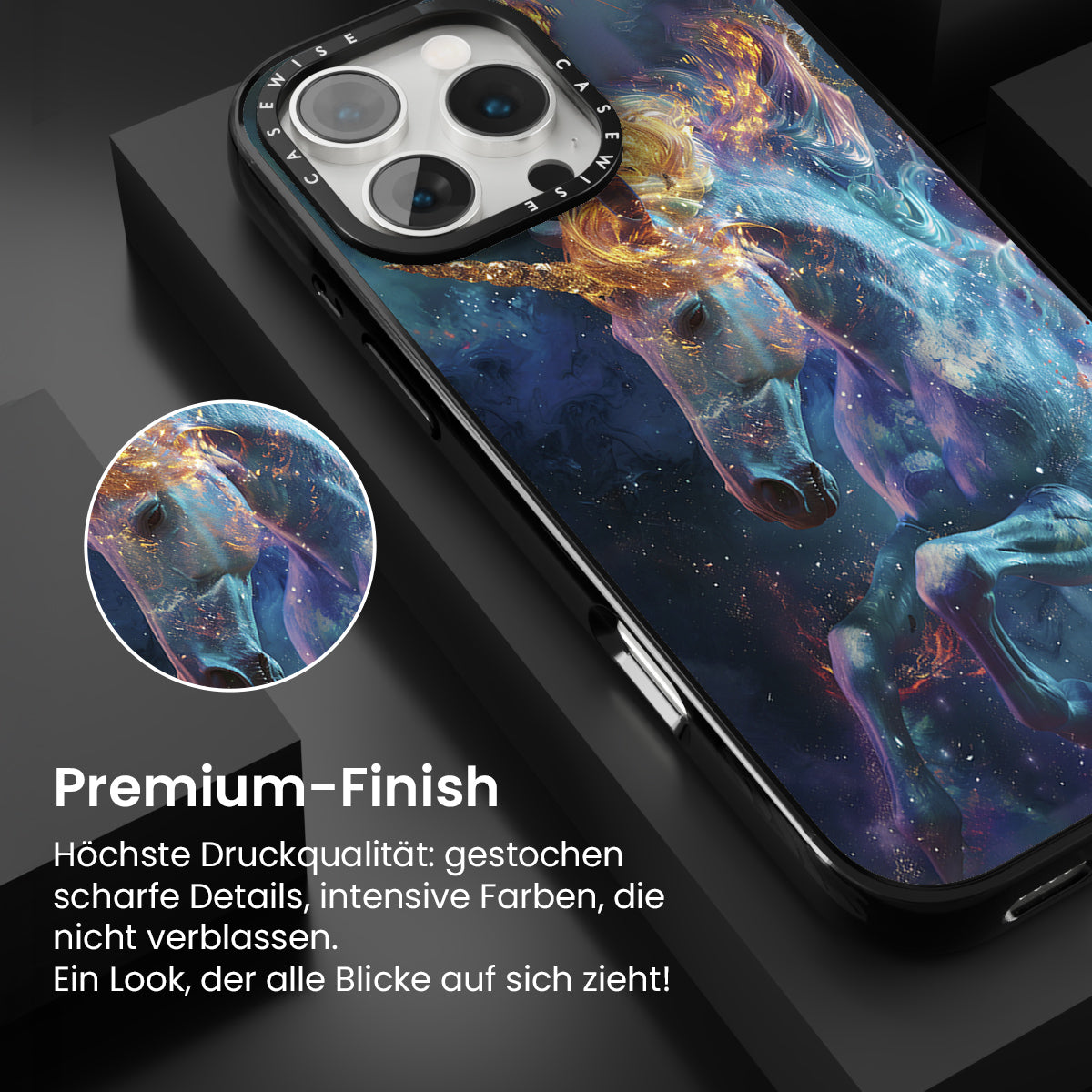 Kosmisches Feuer Einhorn - Hülle