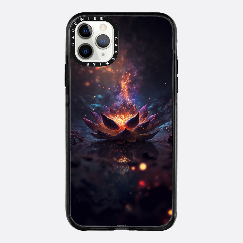 Kosmischer blühender schwarzer Lotus - Hülle