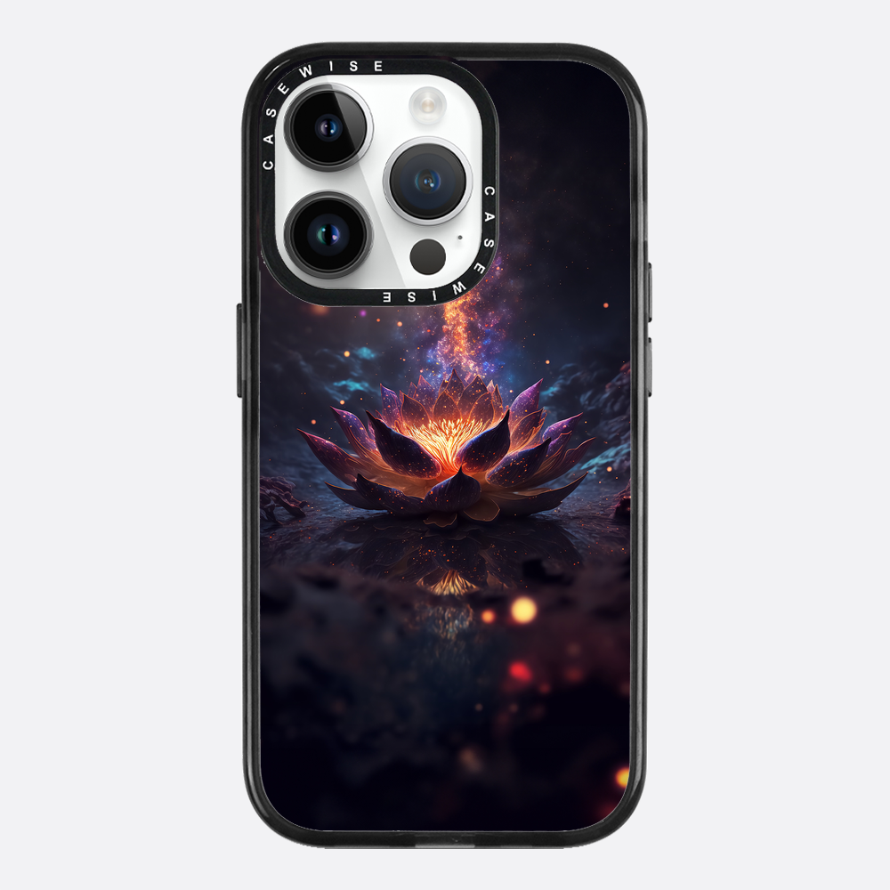 Kosmischer blühender schwarzer Lotus - Hülle