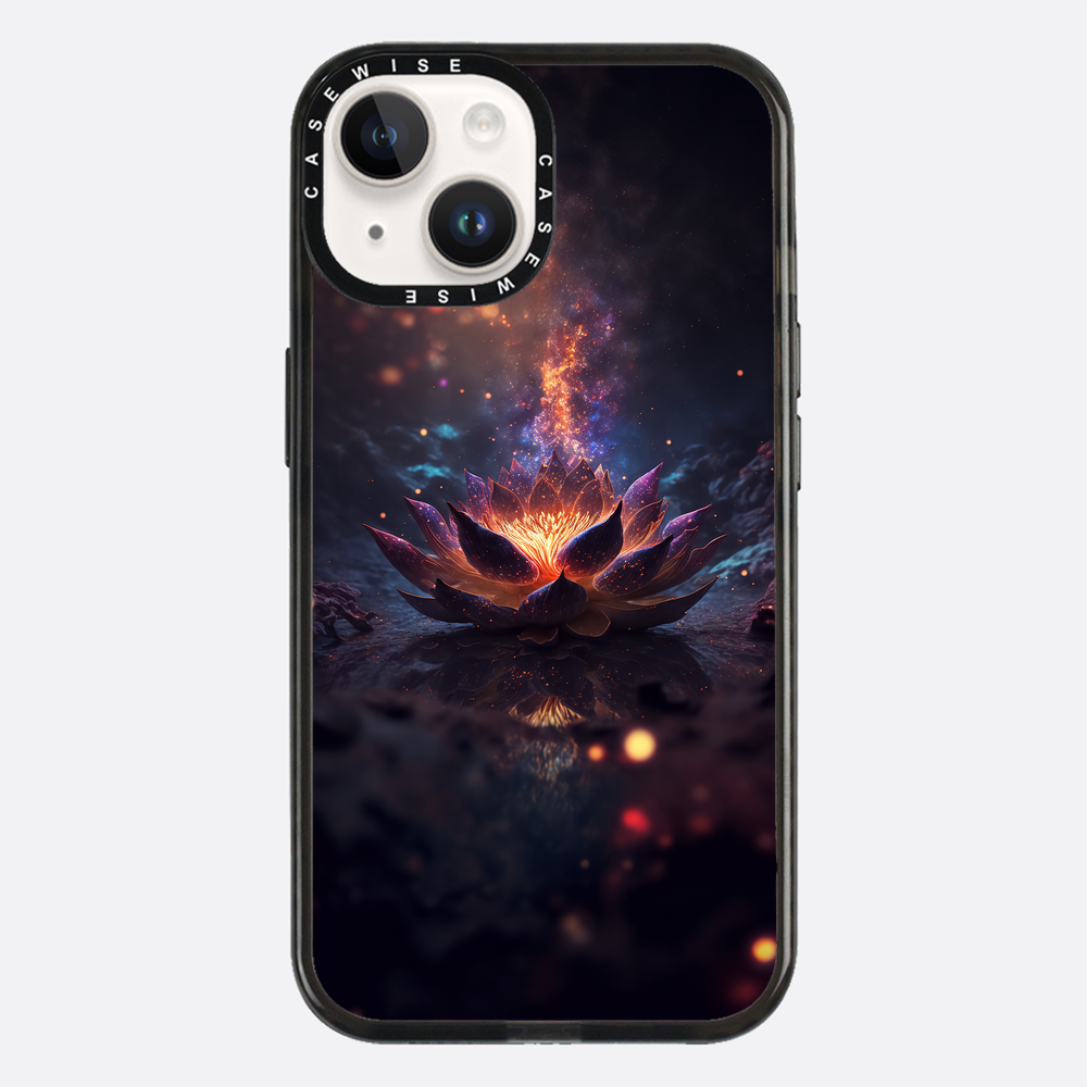 Kosmischer blühender schwarzer Lotus - Hülle