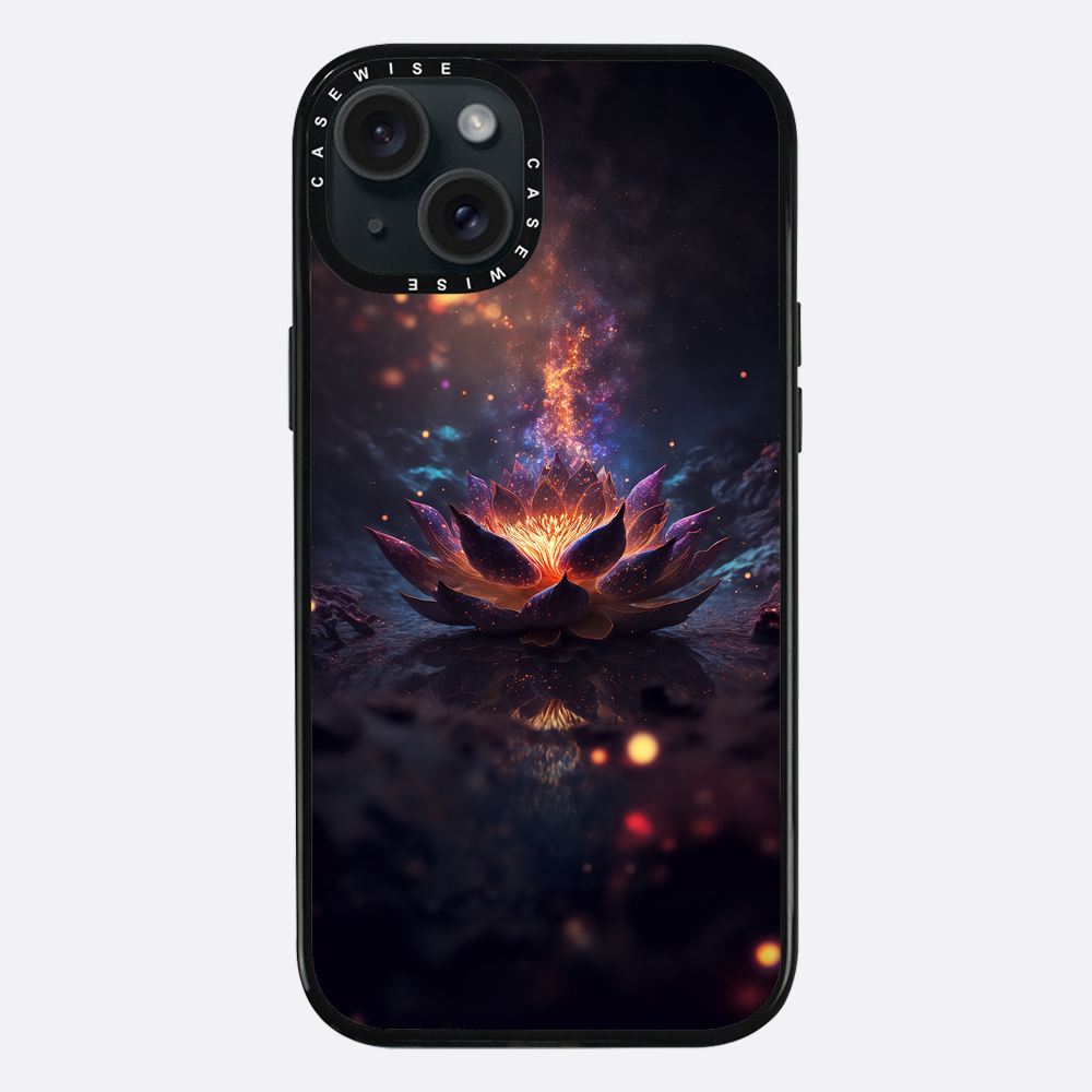Kosmischer blühender schwarzer Lotus - Hülle