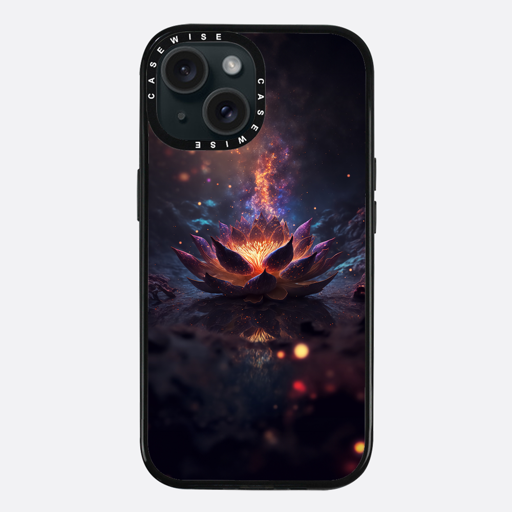 Kosmischer blühender schwarzer Lotus - Hülle