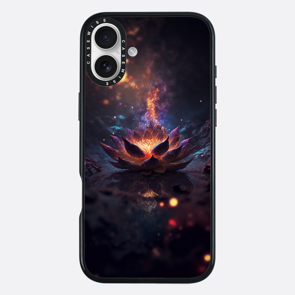 Kosmischer blühender schwarzer Lotus - Hülle